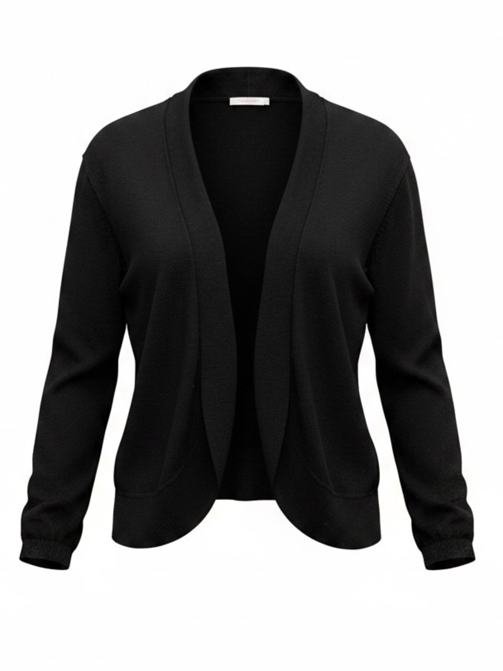 212 Collection Classic Open-Front Black Cardigan Blazer Jacket Size M